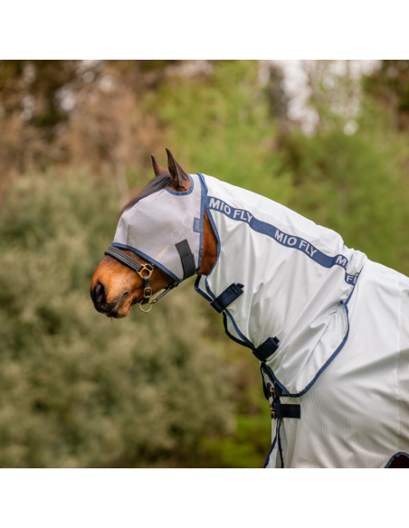 Masque Horseware Mio Flymask lunar rock/marine
