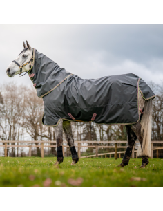 Couverture Horseware Amigo Hero Ripstop Plus 0g gris/rose