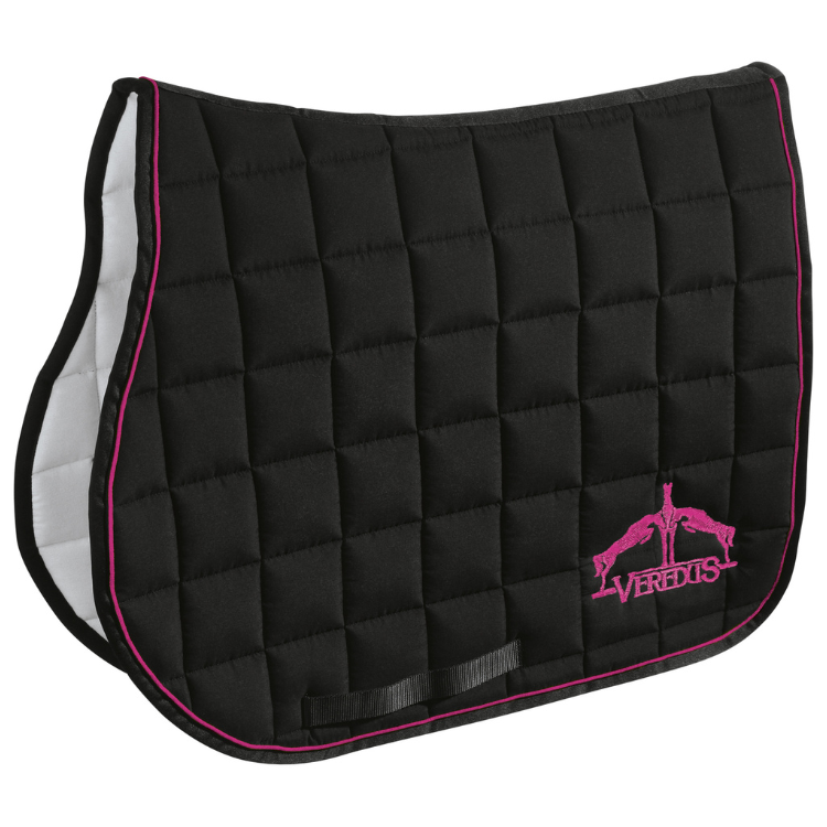 Tapis de Selle Veredus Jumping Noir/Fuschia