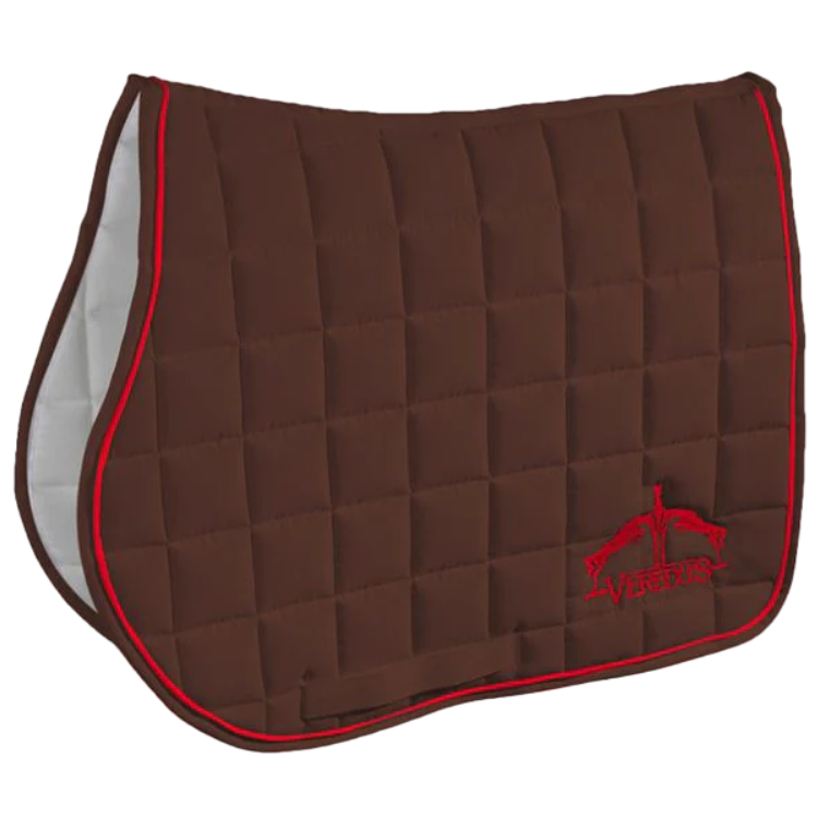 Tapis de Selle Veredus Jumping Marron/Bordeaux