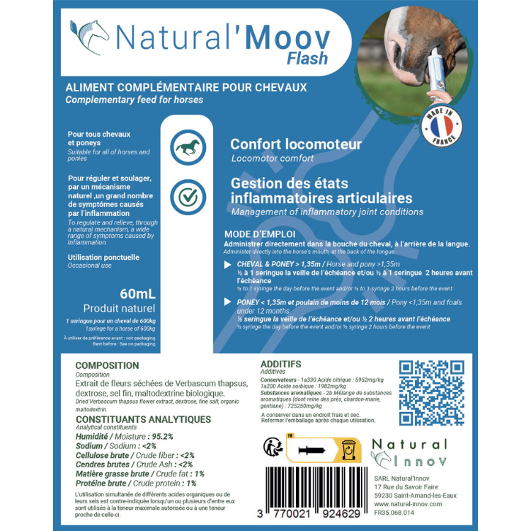 Seringue Natural'Innov Natural'Moov Flash 60ml