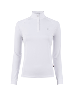 Cavallo UV Protection Halfzip Show Shirt White