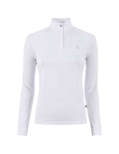 Cavallo UV Protection Halfzip Show Shirt White