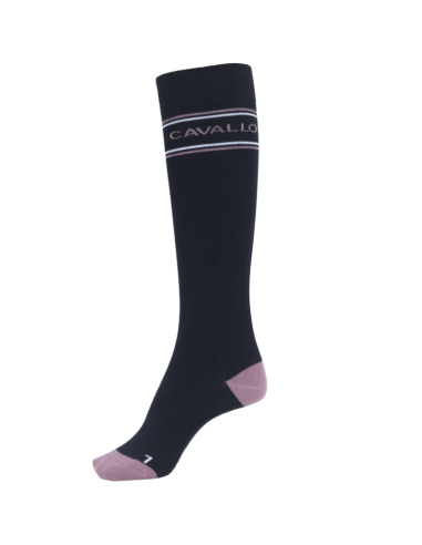 Cavallo Stripe Logo Riding Socks Dark blue