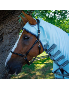 Couverture Anti-Mouches Premier Equine Buster Sweet Itch Bleu 2