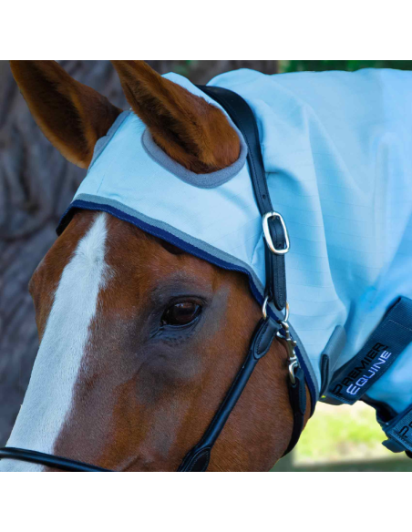 Couverture Anti-Mouches Premier Equine Buster Sweet Itch Bleu