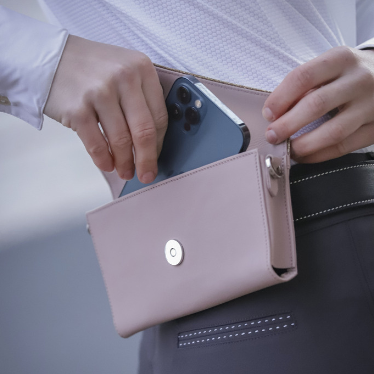 Pochette Penelope New Phone Pocket Rose poudré