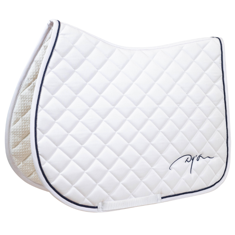 Tapis De Selle Dy'on Diamond Jumping Blanc