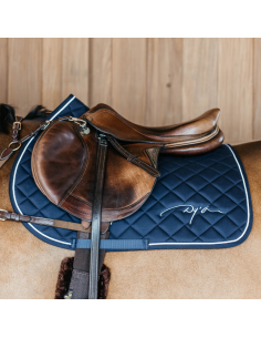 Tapis De Selle Dy'on Diamond Jumping Marine 2