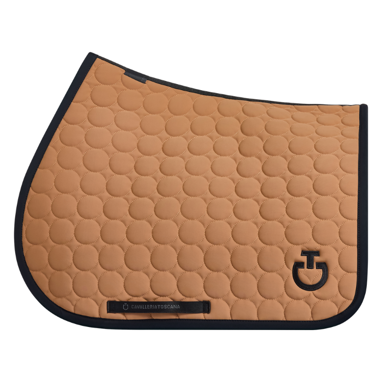 Tapis De Selle Cavalleria Toscana Circle Quilted CARAMEL