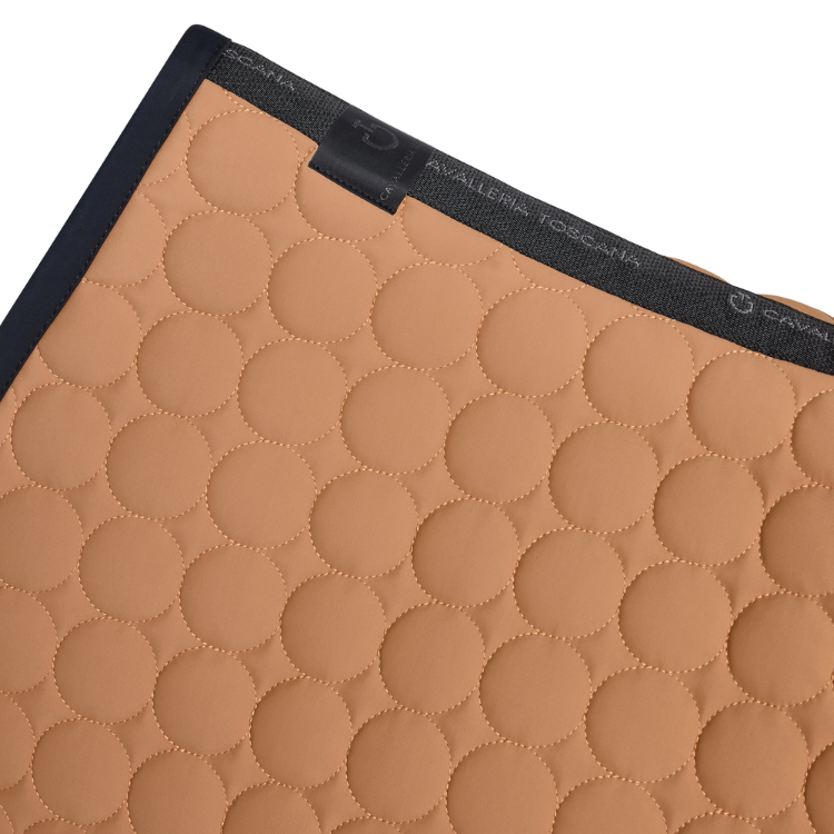 Tapis De Selle Cavalleria Toscana Circle Quilted CARAMEL