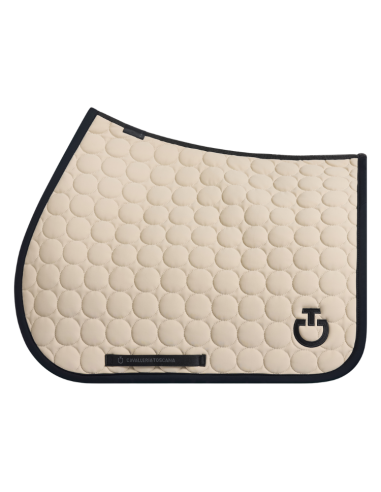 Tapis De Selle Cavalleria Toscana Circle Quilted CHAMPAGNE