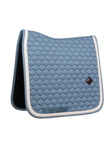 Tapis De Selle Kentucky Corde Tressée Dressage BLEU CIEL