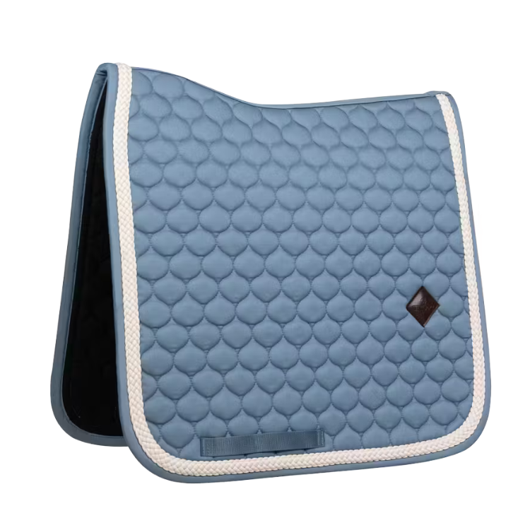 Tapis De Selle Kentucky Corde Tressée Dressage BLEU CIEL