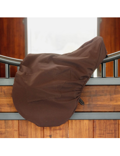 Housse De Selle Kentucky Avec Plaque BRUN 2