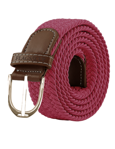 Ceinture Elastique Flags & Cup Artosia FRAMBOISE