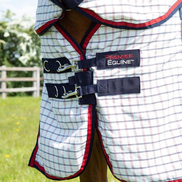HKM Rideau De Box Cheval/Poney - Fermeture Magnétique 110x60 Cm - Qualité Premium Indéchirable