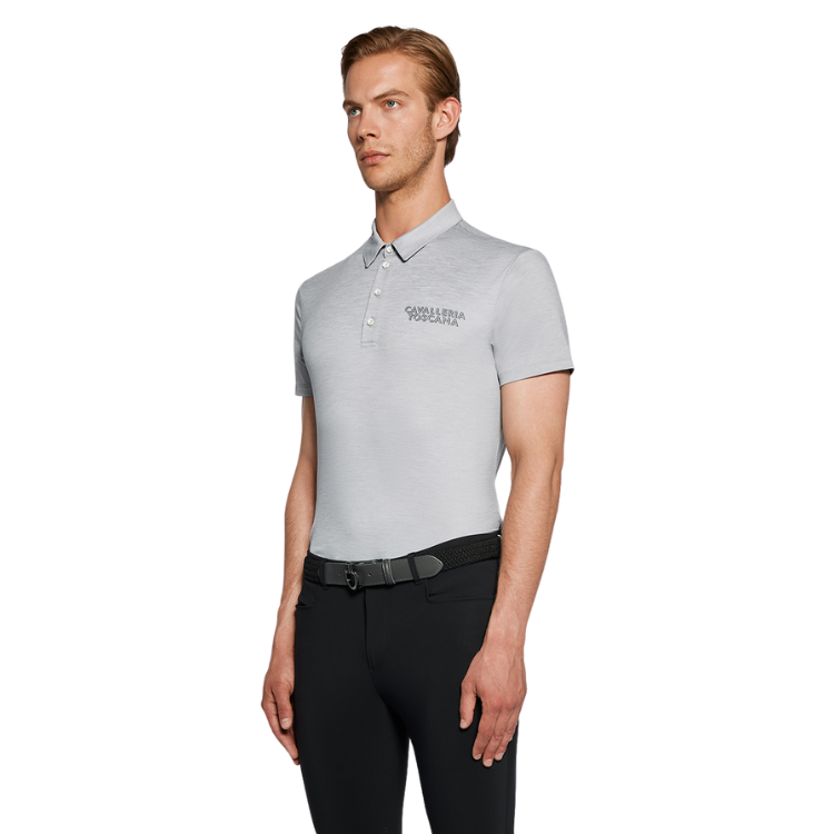 Polo Cavalleria Toscana Jersey S/S Training Button
