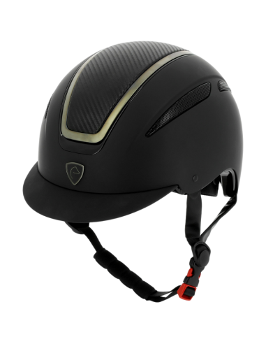 Casque Equithème Agris Noir/chrome/carbone