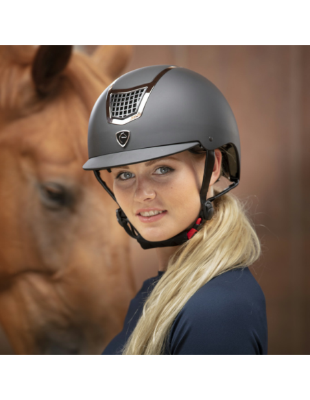 Casque Equithème Airy Noir/argenté