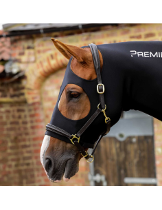 Premier Equine Stretch Lycra Hood Black 2