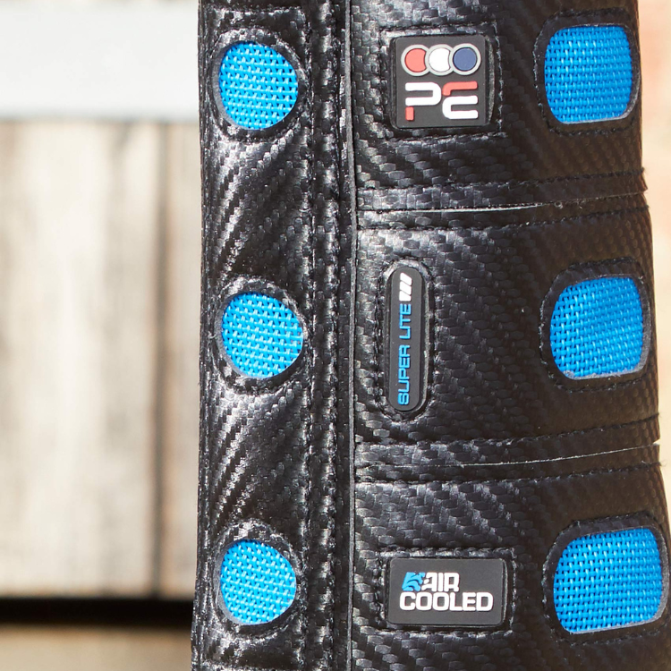 Guêtres Premier Equine Postérieurs Air Cooled Super Lite Carbon Tech Noir