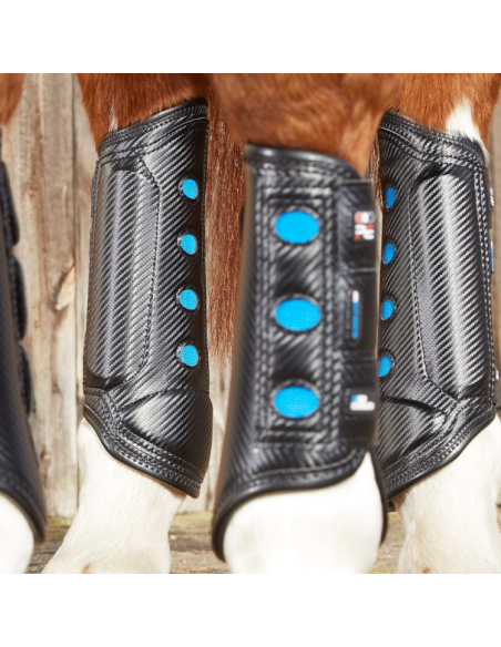 Guêtres Premier Equine Postérieurs Air Cooled Super Lite Carbon Tech Noir