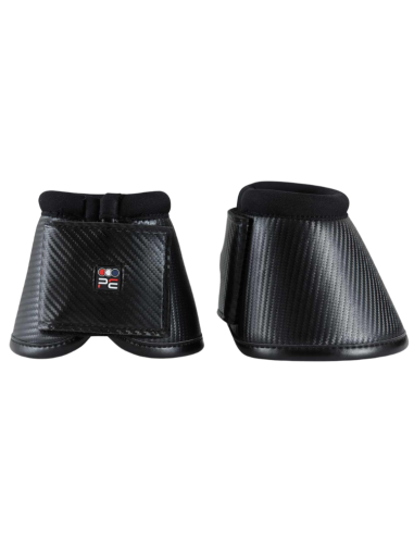 Premier Equine Carbon Wrap Over Reach Boots Black