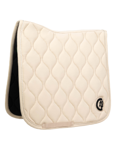 Tapis De Selle Kentucky Wave 3D Logo Dressage Noir 2