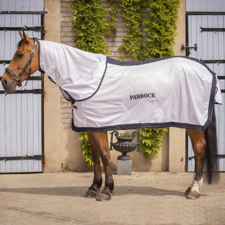 Chemise Paddock UV Mesh Combo Blanc