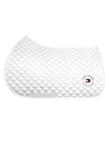 Tapis de Selle Tommy Equestrian Global Waffle Jumping BLANC