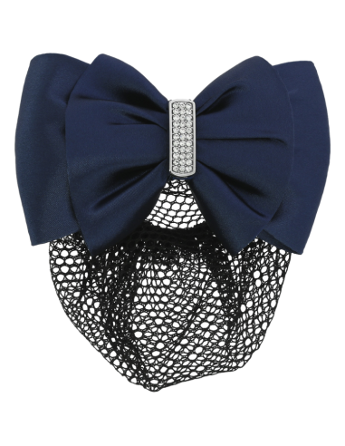 Equithème Strass Barette Hair Net Navy