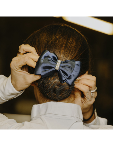 Barette Résille Equithème Strass Marine