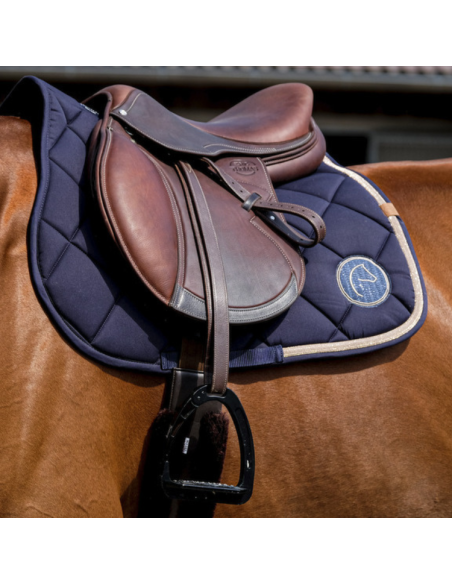 Tapis De Selle Equithème Badge 2.0 Marine