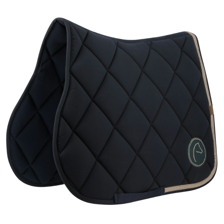 Tapis De Selle Equithème Badge 2.0 Marine
