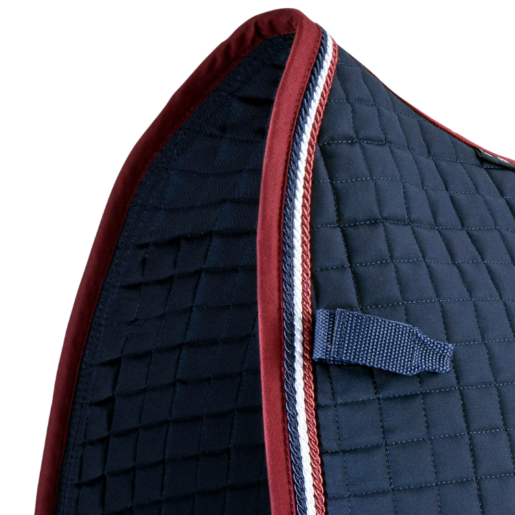 Tapis De Selle Premier Equine Coton Dressage Marine