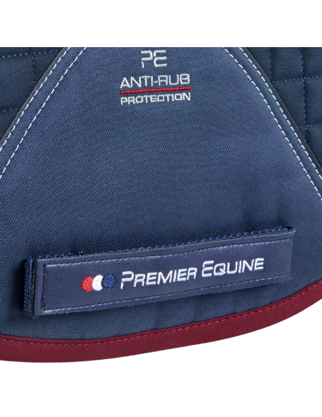 Tapis De Selle Premier Equine Coton Dressage Marine