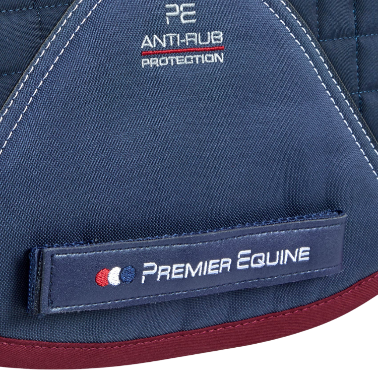Tapis De Selle Premier Equine Coton Dressage Marine