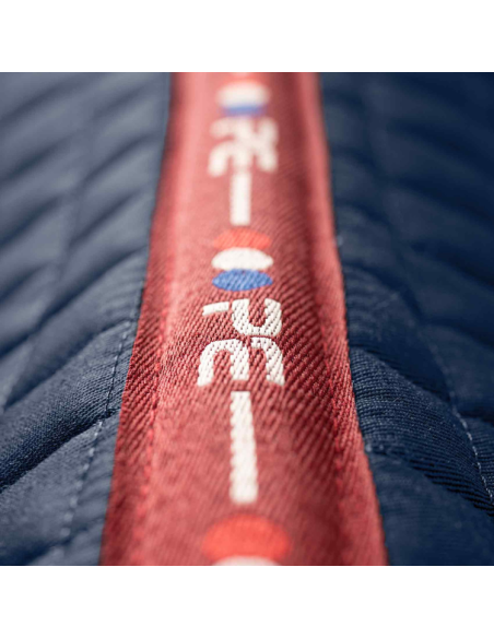 Tapis De Selle Premier Equine Coton Dressage Marine