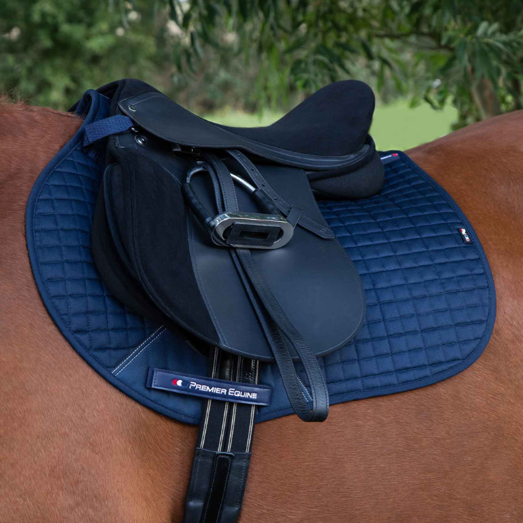Tapis De Selle Premier Equine Jumping Marine