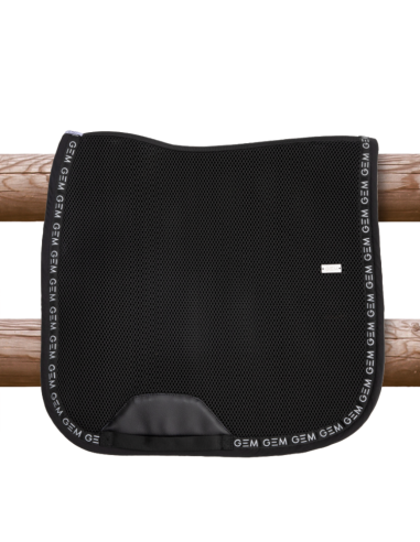 Tapis De Selle GEM Mesh Dressage NOIR/ARGENT