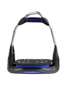 Étriers Freejump Air's Black/silver, plancher plat, œil droit, noir 2
