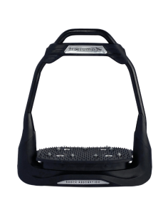 Étriers Freejump Air's Full Black Black/silver, plancher plat, oeil droit, noir