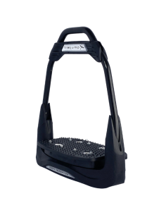 Étriers Freejump Air's Full Black Black/silver, plancher plat, oeil droit, noir 2