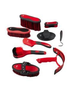 Kit De Pansage Premier Equine Soft Touch Noir/rouge