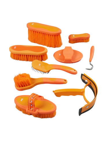 Kit De Pansage Premier Equine Soft Touch Orange/ambre