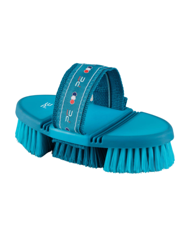 Brosse Douce Premier Equine Flexi Bleu/peacock