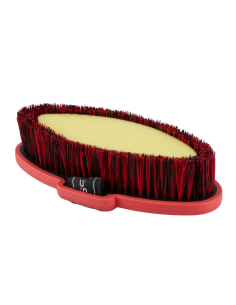 Brosse Eponge Premier Equine Soft Touch Noir/rouge