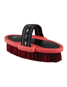 Brosse Eponge Premier Equine Soft Touch Noir/rouge 2