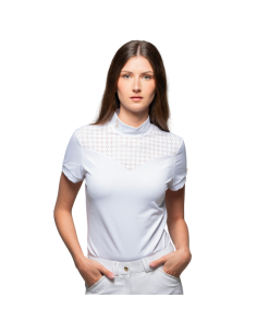 Flags & Cup Isla Short Sleeve Show Polo White 2